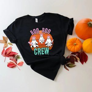Boo Boo Crew Shirt, Halloween Nurse Boo Cute Halloween Nurse Shirt